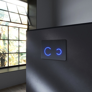 Клавиша смыва сенсорная Am.Pm Touch Pro I0450B38 цвет черный Клавиша смыва сенсорная Am.Pm Touch Pro I0450B38 цвет черный