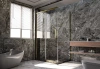 Душевой уголок Veconi Premium Trento PTC40-SP-12080-G-01-C4 120х80 стекло прозрачное профиль золото без поддона