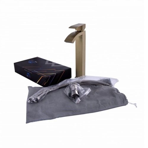 Смеситель для раковины Fashun A51218-21 на столешницу бронза - фото 4