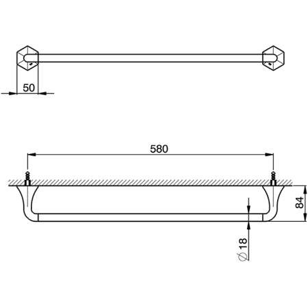 Полотенцедержатель Cisal Cherie CE09010221