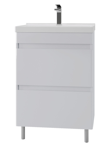 Тумба с раковиной Orange TOPLINE-Lyon TLNF60+RA 60х40х88 цвет белый - фото 2