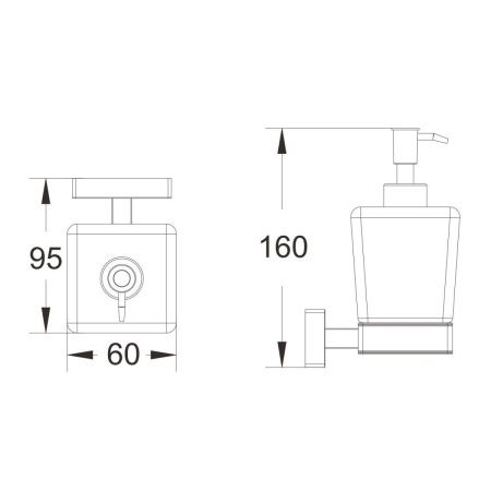Дозатор для жидкого мыла Shevanik SG56C SG5644C