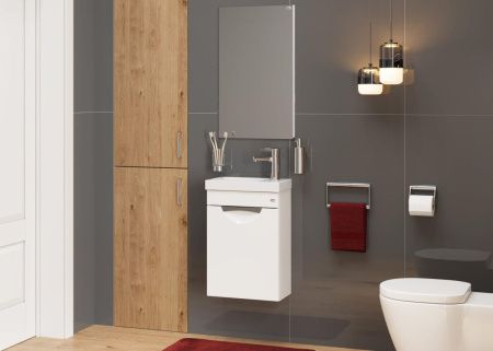 Тумба под раковину Onika Комо 104005 40х20 подвесная цвет белый