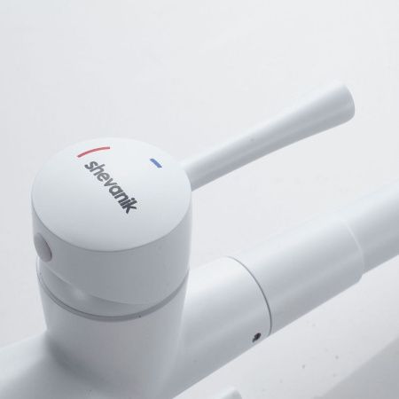 Смеситель для кухни Shevanik S528C на мойку белый