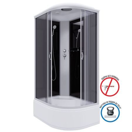 Душевая кабина Niagara Classic 25101434L 120х80 асимметричная с крышей ориентация левая