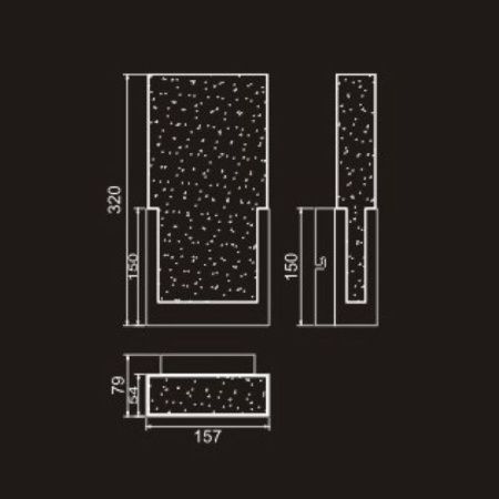 Светильник настенный Delight Collection W98023L dark bronze