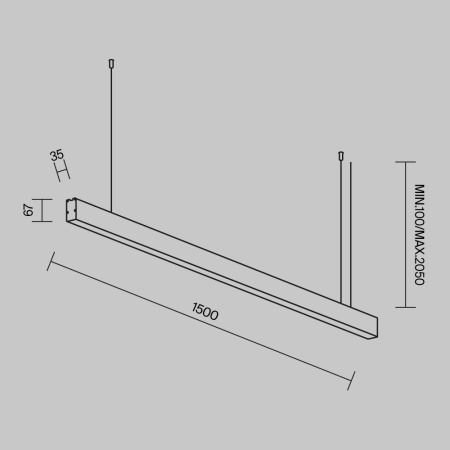Светильник линейный Maytoni Technical LL312038