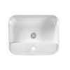 Раковина из сантехнического фарфора Aquatek ВЕГА AQ5506-00 50х40 накладная цвет белый 1 отверстие под смеситель