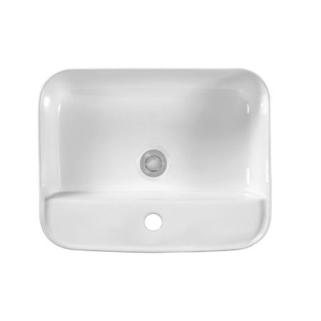 Раковина из сантехнического фарфора Aquatek ВЕГА AQ5506-00 50х40 накладная цвет белый 1 отверстие под смеситель