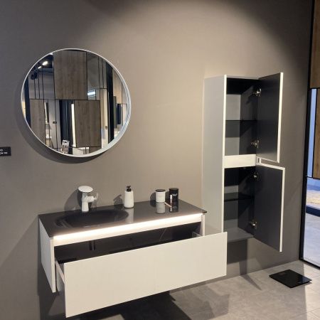 Шкаф-пенал Orka Lisbon 3001187 40х140 подвесной цвет белый