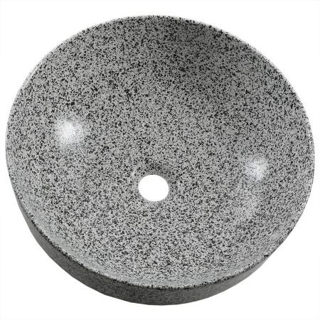 Раковина из сантехнического фарфора Melana A428-CV14-803 40х40 накладная цвет многоцветный без отверстий под смеситель