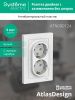 Розетка с/з двойная 16А Systeme Electric AtlasDesign (АтласДесигн) ATN000124