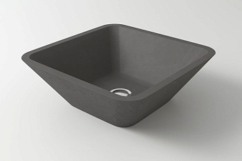 Раковина из искусственного камня Holbi SATURN 2.02.004.44.4 43х43 накладная цвет серый
