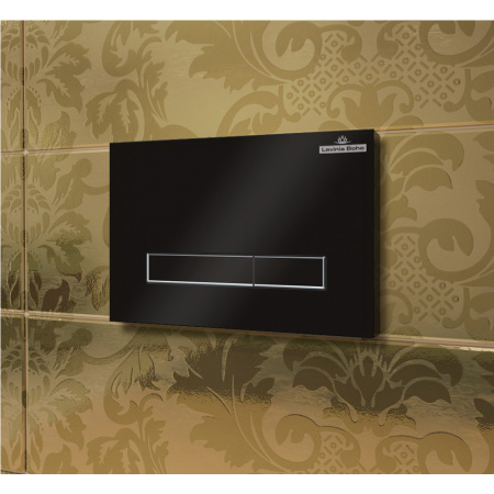 Клавиша смыва механическая Lavinia Boho RelFix 3805003B цвет черный глянцевый/хром