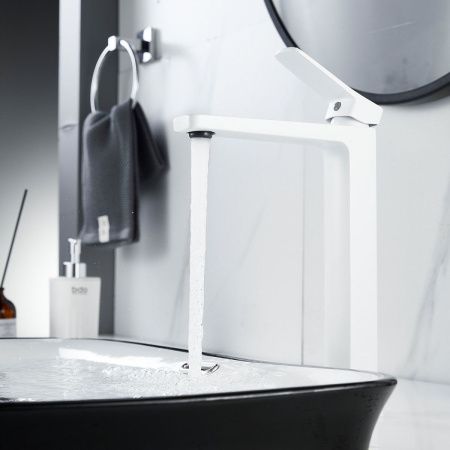 Смеситель Raffine F1199C на раковину белый