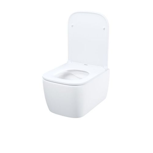 Унитаз подвесной IDDIS Bridge BRIRNSEi25 белый с сиденьем микролифт безободковый каскадный смыв - фото 2