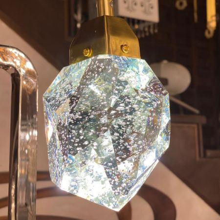Светильник подвесной Delight Collection Crystal rock (Црыстал роцк) MD-020B-7 gold