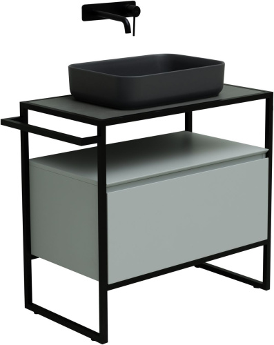 Тумба под раковину Allen Brau Priority 1.31002.PWM 80х45х75 напольная цвет зеленый