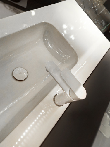 Смеситель для раковины AltroBagno Diretto AltroBagnoDiretto0107Bi на раковину белый - фото 5