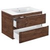 Тумба под раковину Vincea Vico VMC-2V800RW 80х50 подвесная цвет коричневый