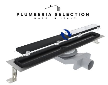 Душевой лоток Plumberia Selection PST IN-TILE PST60NO 60х5 черный