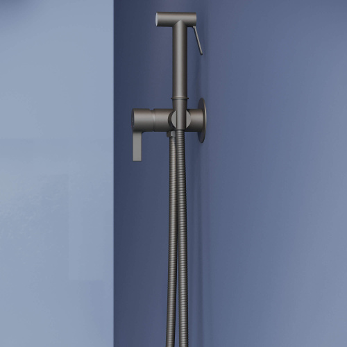 Гигиенический душ со смесителем RGW Shower Panels 511408206-04 черный матовый - фото 3