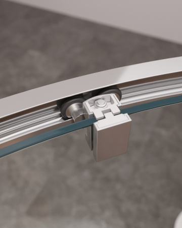 Душевой уголок Cezares MOLVENO MOLVENO-R-11-90+20-C-Cr-IV 110х110 стекло прозрачное профиль хром глянцевый без поддона