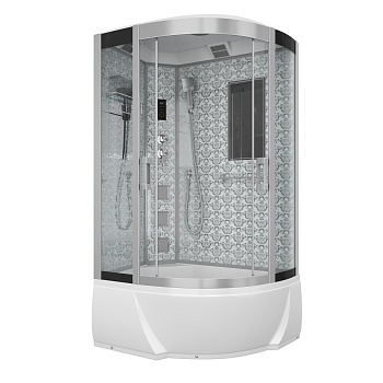 Душевая кабина Niagara Luxe 7712WL 120х80 асимметричная с крышей ориентация левая Душевая кабина Niagara Luxe 7712WL 120х80 асимметричная с крышей ориентация левая