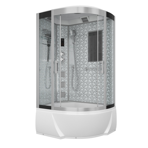 Душевая кабина Niagara Luxe 7712WL 120х80 асимметричная с крышей