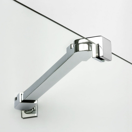 Душевая шторка на ванну New Trendy NEW SOLEO Chrome P-0026 100х140 стекло прозрачное профиль хром глянцевый ориентация универсальная - фото 3