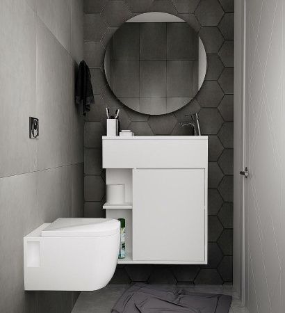 Тумба с раковиной 1MarKa Stretto У94717 60х20 подвесная цвет белый