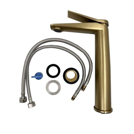 Смеситель для раковины Esko Shanghai Gold SHA25Gold на столешницу золото