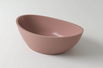 Раковина из искусственного камня Holbi EUROPE 1.02.005.11.3 54х33 накладная цвет розовый