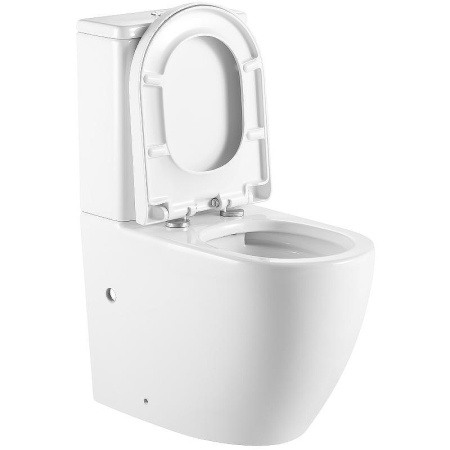 Унитаз-компакт напольный с бачком Тритон Corso Щ0000057975 белый с сиденьем микролифт безободковый каскадный смыв