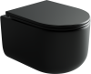 Унитаз подвесной Ceramica Nova ULMA CN4006MB черный с сиденьем микролифт безободковый душевой смыв