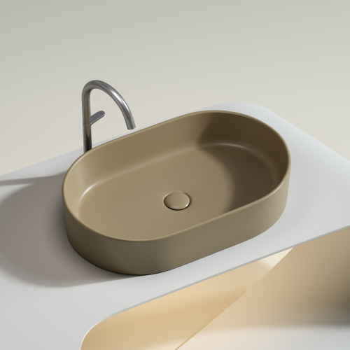 Раковина Ceramica Nova ELEMENT 61 см CN6048MC накладная цвет капучино матовый - фото 2