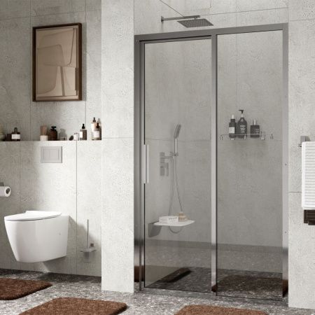 Душевая дверь Wasserkraft Lopau 32S 32S05R 120х200 стекло прозрачное профиль хром