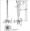 Смеситель для ванны AltroBagno Aperto AltroBagnoAperto020201Cr напольный хром