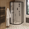 Душевая кабина Cerutti SPA VIVA101B 100х100 четверть круга с крышей ориентация универсальная