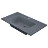 Раковина из искусственного камня Uperwood Parma Quartz 291003010 90х50 полувстраиваемая цвет серый