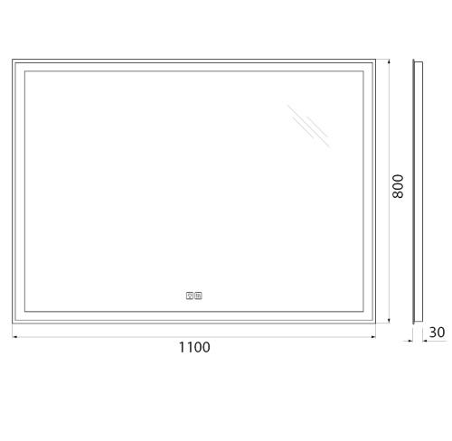 Зеркало BelBagno SPC-GRT-1100-800-LED-TCH-WARM 110х80 - фото 5