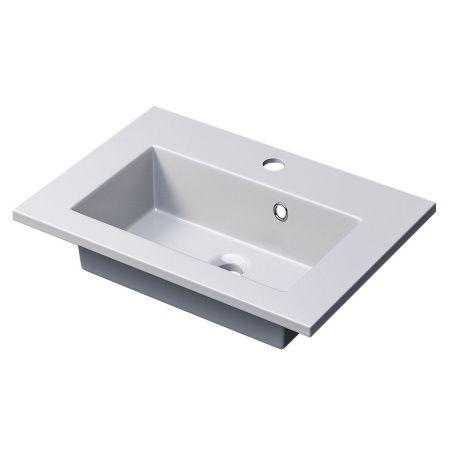 Раковина керамическая Uperwood Aurora RAurora50wg 50х40 полувстраиваемая цвет белый