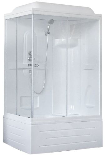Душевая кабина Royal Bath BP RB8100BP1-T-R 100х80 прямоугольная с крышей