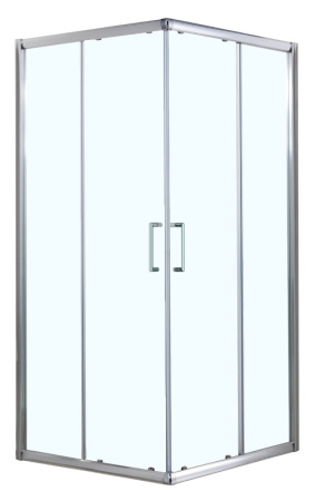 Душевой уголок Azario Greenwood AZ-NNE1142 800 80х80 стекло прозрачное профиль хром глянцевый без поддона