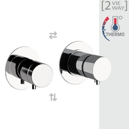 Смеситель для душа Daniel Tokyo TXT625DP встраиваемый в стену золото с термостатом