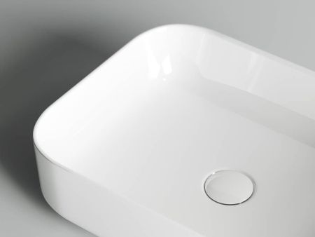 Раковина из сантехнического фарфора Ceramica Nova ELEMENT CN6011 50х40 накладная цвет белый без отверстий под смеситель
