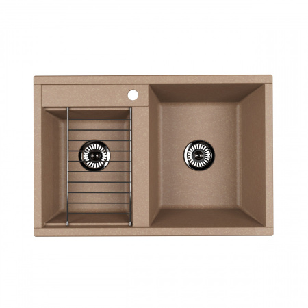 Кухонная мойка Aquaton Делия 78 1A723132DE260 78х52 цвет коричневый