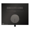Смеситель для душа Gessi Hi-Fi 63081#706 встраиваемый в стену черный с термостатом (внешняя часть)