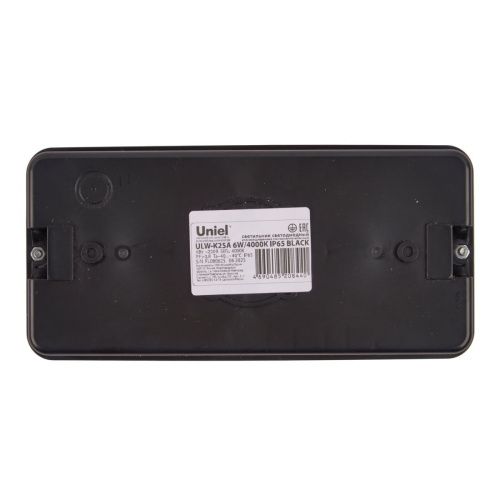 Светильник накладной Uniel ULW-K25A 6W/4000K IP65 BLACK - фото 3