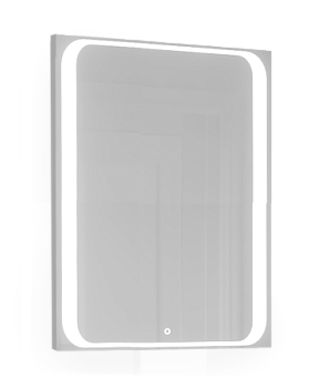 Зеркало в ванную Jorno MODUL Mоl.02.60/W 60х80 цвет белый
